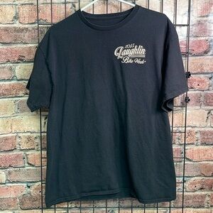 2015 33rd annual Laughlin Nevada Bike Week men’s black Tshirt size large